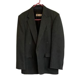 Circle S Grey Western Jacket Utility Slim Fit Striped Vest Lee Pants